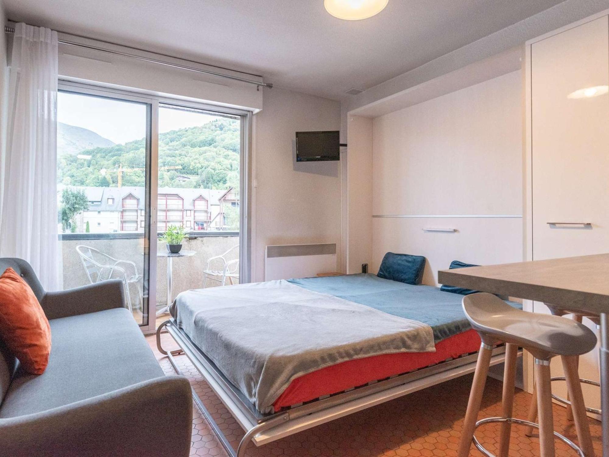 Charmant Studio Cabine 4 Pers. Avec Balcon, Proche Centre Et Thermes A Saint-Lary-Soulan - Fr-1-296-231 Zewnętrze zdjęcie